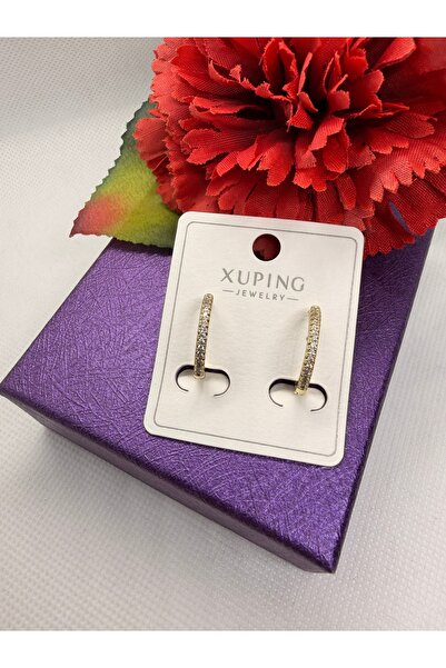 XUPING JEWELRY Jeweler's Series Zircon Stone and Stainless Steel Earrings