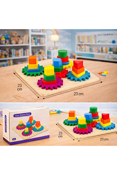 OEM Puzzle de sortare cu rotițe și forme – jucărie educativă interactivă pent...