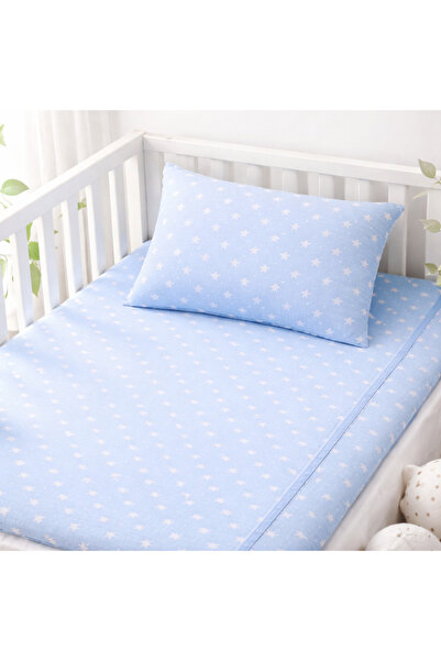 OBRO Baby Bedding Set 2 Pieces – 100% Cotton, Fitted Sheet 120x160 + Pillowca...
