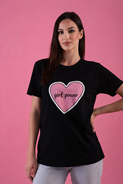 Borncelebs Black T- Shirt Girl Power | The Trending Edit