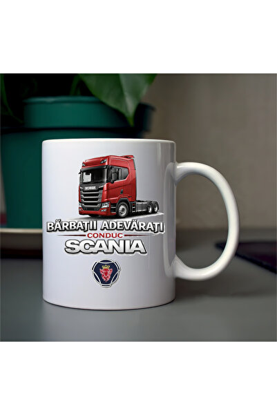 OEM Cana ceramica personalizata - Barbatii adevarati conduc SCANIA
