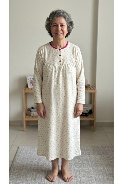BİLGENS BUTİK Anne Seasonal 100% Cotton Nightgown