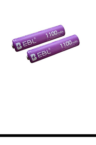 EBL Set 2 acumulatori AAA, HR03, 1100 mAh, Ni-Mh 1.2V, preincarcati,
