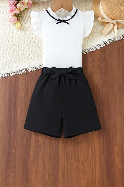 shop Set de 2 piese pentru fete, combinație țesută, sezon nou