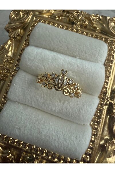 ZEYOLER FineJewelry Sultan Barok Işıltı Taşlı Kadın Yüzük