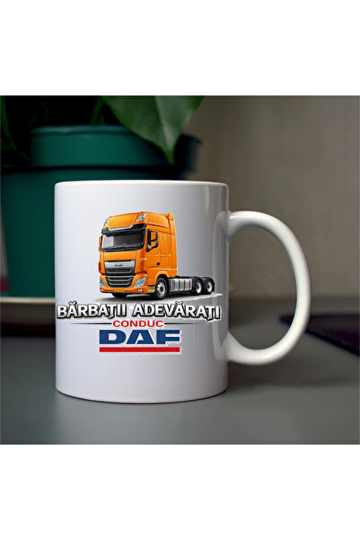 OEM Personalised ceramic mug - real men daf - perfect gift