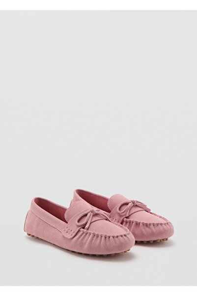 MANGO Woman Büzgülü süet makosen