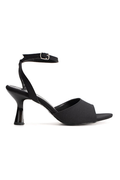 MFT AYAKKABI Women's Single Strap 7 cm Heeled Classic Heeled Shoes