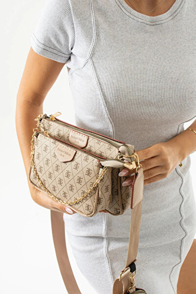 Küp Çanta Venüs Desenli Şık Mini Omuz ve Çapraz Çanta