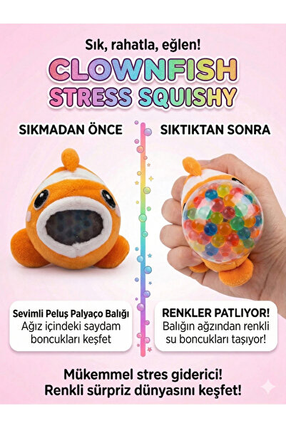 Natavanbutık 🧸 💦   Water-Filled Beaded Antistress Toy (6 cm) 🎁