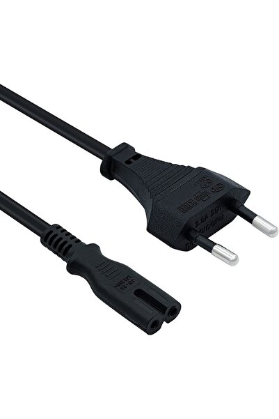 ROBEVE PS3 / PS4 / PS5 / Series S-X Uyumlu Güç Kablosu 1.5 Metre 2Pin Güç Kab...