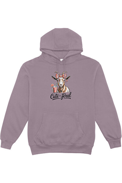 HoinarClothing Oversized Hoodie Women 80% Cotton Cute Goat