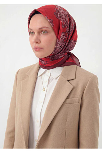 Silk Home Φουλάρι Βισκόζης Βελόρα Τεσσάρων Εποχών Μπαρόκ με Φλοράλ Σχέδιο Δαμ...