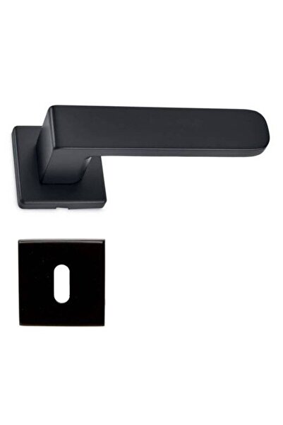 THG Λαβή Πόρτας Club Black με Ροζέτα Κλειδιού