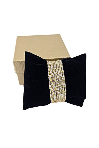 velve Set bratari elastice With Sparks, cu cristale artizanale, Auriu/Argintiu