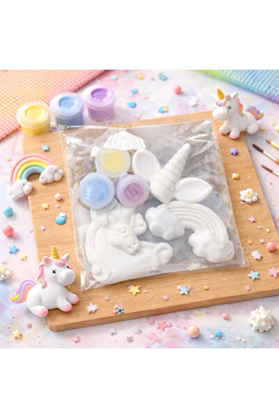 The Aura Labco Unicorn Taş Boyama Seti 3’lü – Figür + Boya