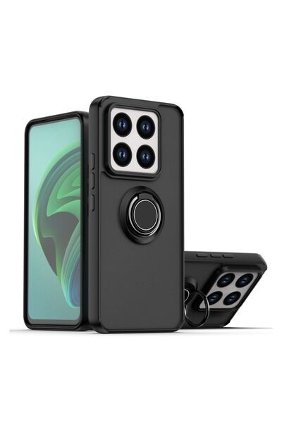 HANPORIUM Mi 14 Compatible Case with Ring Stand Extra Impact Protection Hard ...