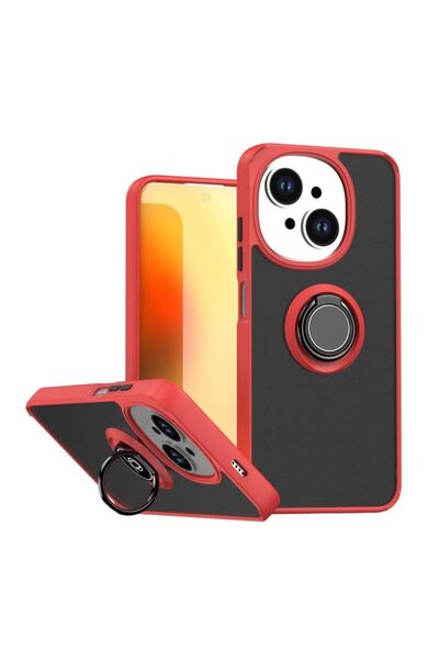 HANPORIUM Tecno Spark Go 2025 Compatible Case with Ring Stand Extra Impact Pr...