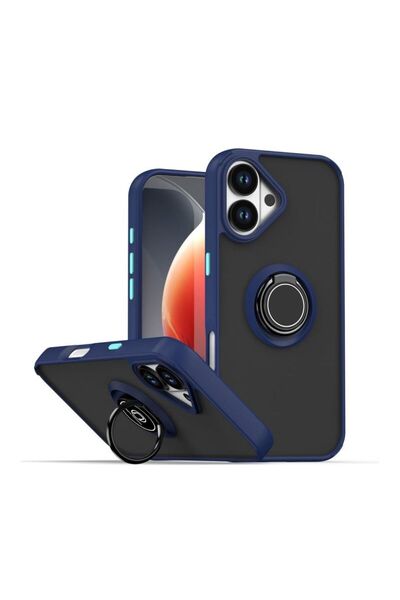 HANPORIUM iPhone 17 Compatible Case with Ring Stand Extra Shock Protection Ha...