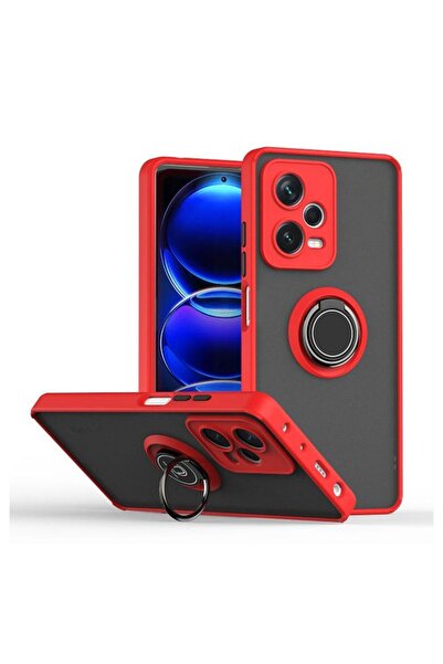 HANPORIUM Redmi Note 12 Pro Plus Compatible Case with Ring Stand Extra Protec...