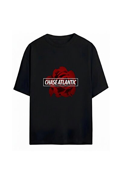 SVART WEAR تي شيرت Chase Atlantic للجنسين مقاس كبير مصنوع من القطن بنسبة 100%