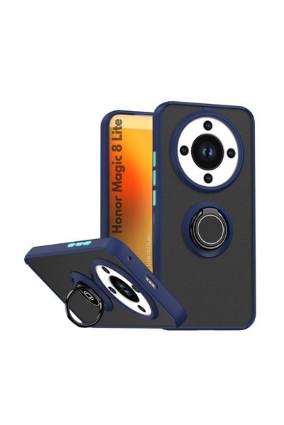 HANPORIUM Honor Magic 8 Lite Compatible Case with Ring Stand Extra Impact Pro...