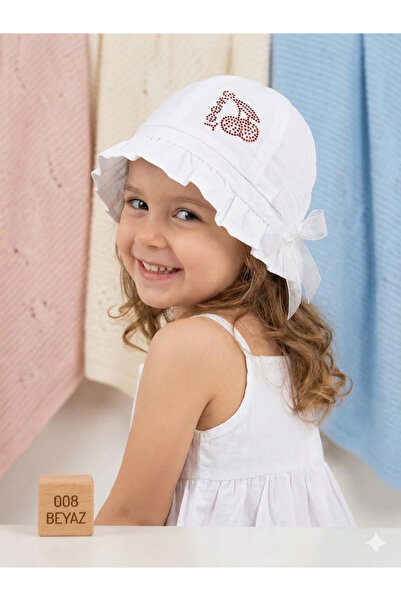 PIECE SIGNATURE 100% βαμβάκι, καπέλο bucket με πέτρες για κορίτσια (4-8 ετών)...