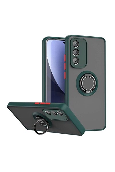 HANPORIUM حافظة متوافقة مع هاتف Vivo V23 مع حامل حلقي وحماية إضافية من الصدما...