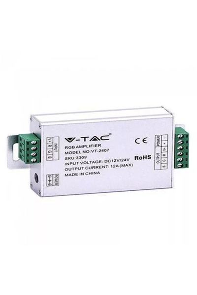 OEM Amplificator bandă LED RGB 12/24VDC 12A 3 canale x4A V-TAC