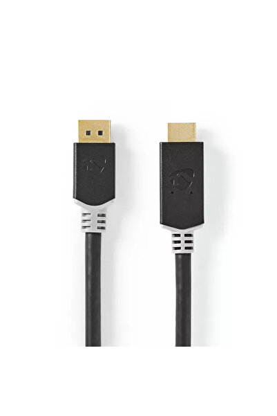 OEM Cablu DisplayPort v1.4 - HDMI 4K 60Hz 2m aurit antracit Nedis