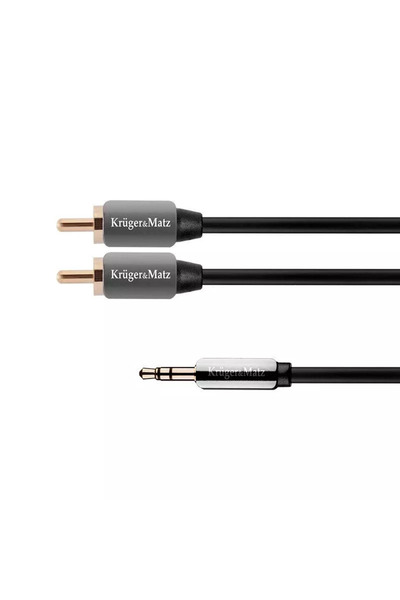 OEM Cable STEREO Jack 3.5 mm to 2x RCA 1.8m Professional Kruger&Matz
