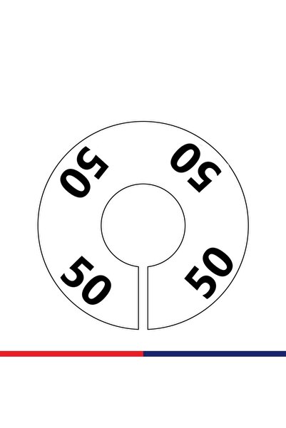 JokeyAmbalaj Back / Front Printed Warehouse-Stock Size Marker (50)