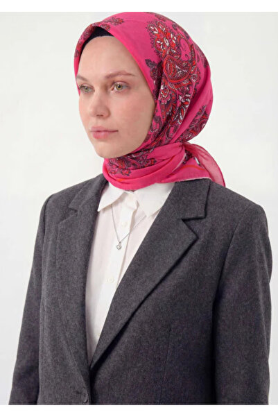 Silk Home Φουλάρι Βισκόζης Βελόρα Τεσσάρων Εποχών Μπαρόκ με Φλοράλ Σχέδιο Φωσ...