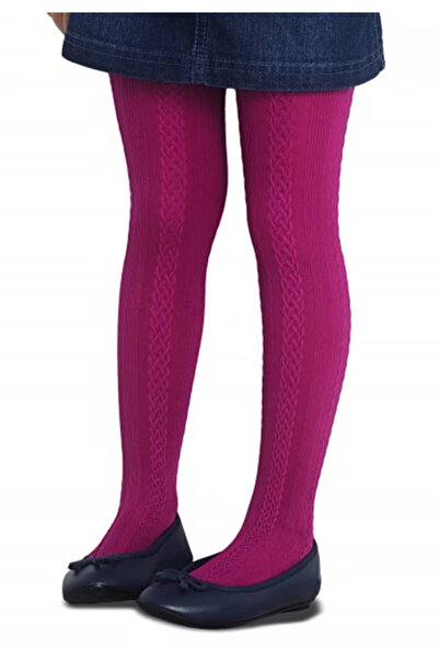 Penti Dres Pretty ,,Gilda'' 60 den- imprimeu tip croșetat, culoare magenta