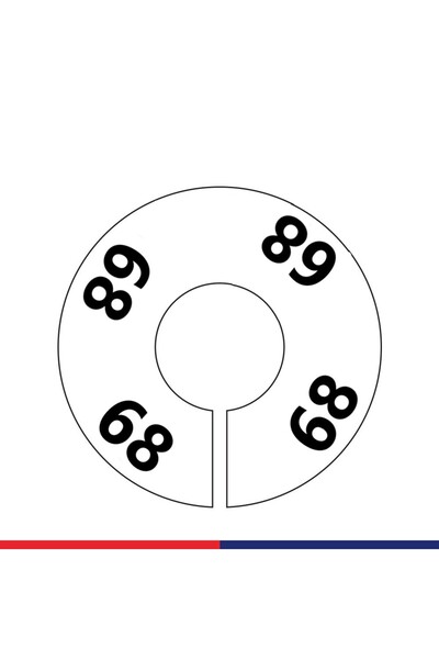 JokeyAmbalaj Back/Front Printed Warehouse-Stock Size Marker (68)