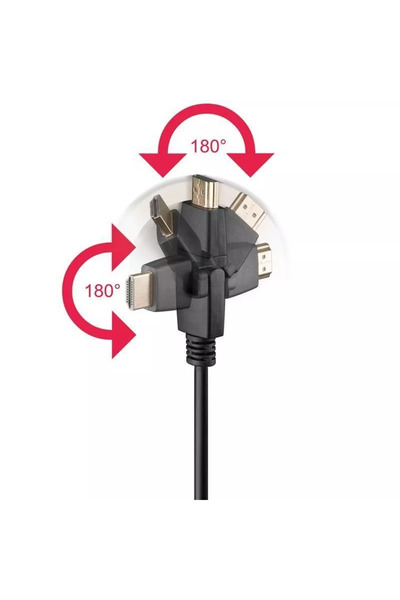 OEM Cable HDMI 360 5m v1.4 Ethernet 3D 4K UltraHD 2160p 30Hz Goobay