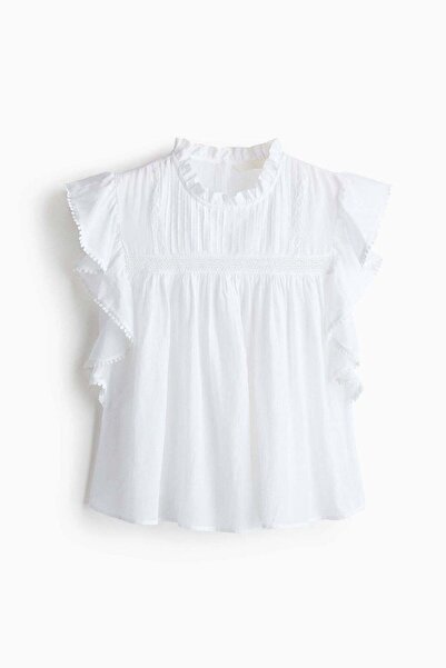 H&M Frill-trimmed blouse