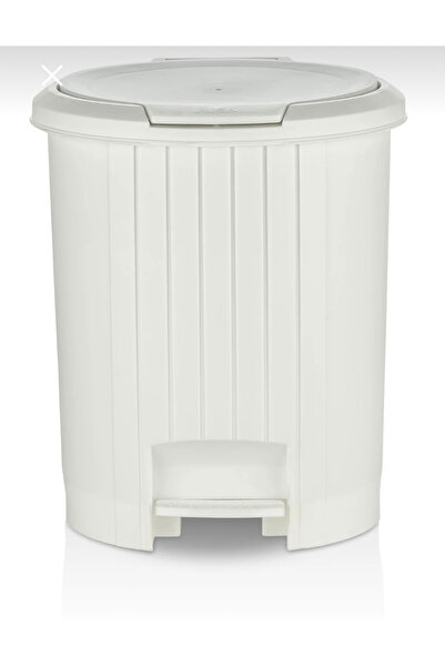 TR Özel kalite bas aç mekanizmalı pedallı mutfak ve banyo beyaz çöp kovası