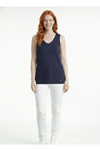 Neden Tekstil Women's V-Neck Sleeveless T-Shirt