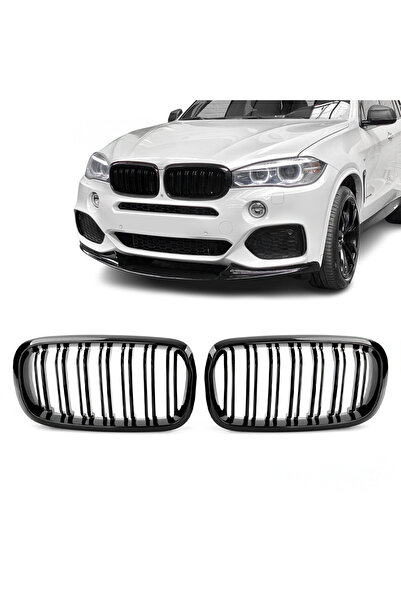 AutoUp BMW X5 X6 F15 F16 2013–2018 Grile duble - Negru lucios