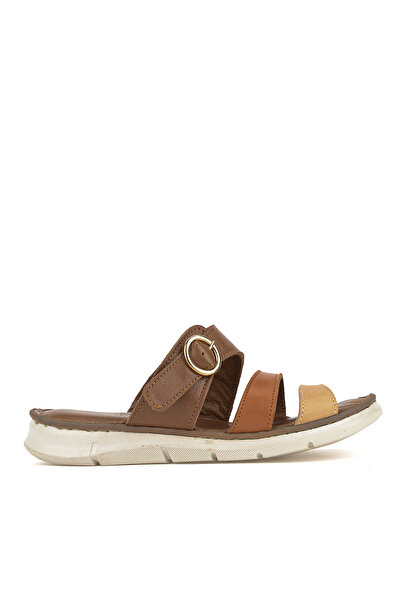 Ziya , Γυναικείες Παντόφλες Άνεσης από Γνήσιο Δέρμα 1611051Z7102 Φουντούκι