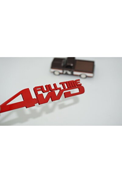 DK Tuning Off Road 4WD Full Time Whell Drive Bagaj Kırmızı Yazı Logo Amblem