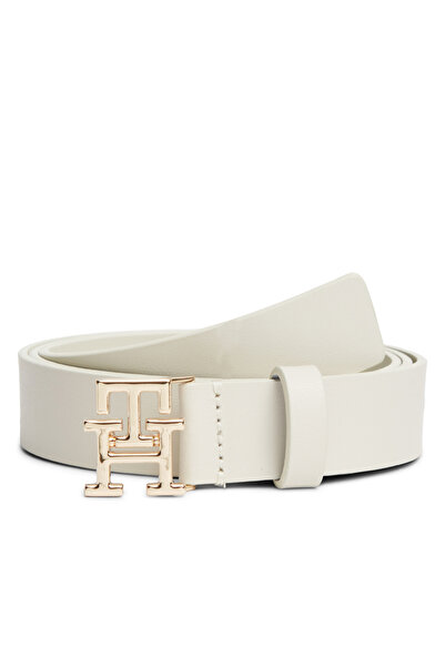 Tommy Hilfiger Beyaz Kadın Kemer TH LOGO 2.5