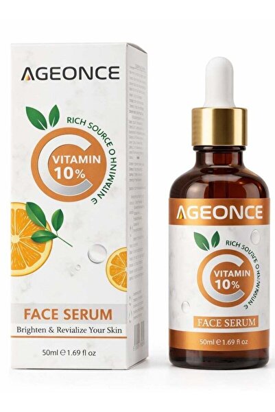 AGEONCE Vitamin C 10% Face Smoothing Serum-50ml, Brightening & Skin Smoothing...