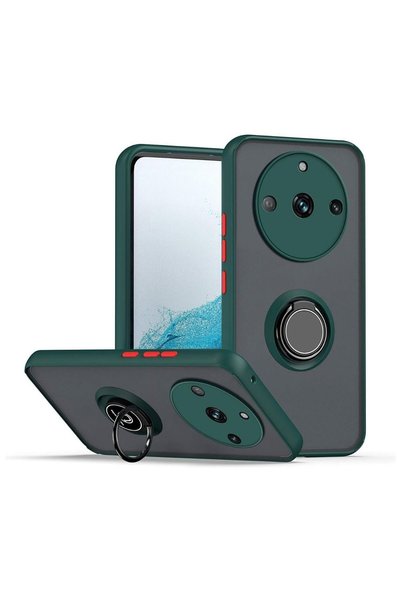 HANPORIUM حافظة متوافقة مع هاتف Realme 11 Pro Plus مع حامل حلقي وحماية إضافية...