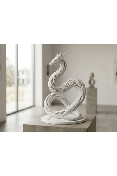 Onflow Elegant ejderha figürü Dragon Sculpture – 20X13,5 Cm Zarif ve Dekoratif