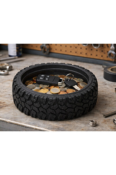 Onflow Off-Road Wheel-Shaped Organizer 10X10 cm Stylish and Practical