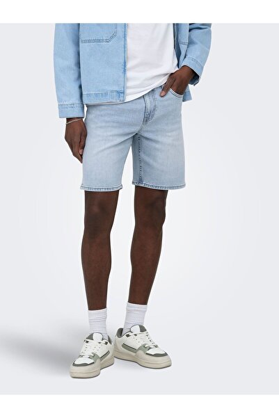 Only & Sons Jeans-Shorts ONSWEFT Mid Rise Normal geschnitten Shorts