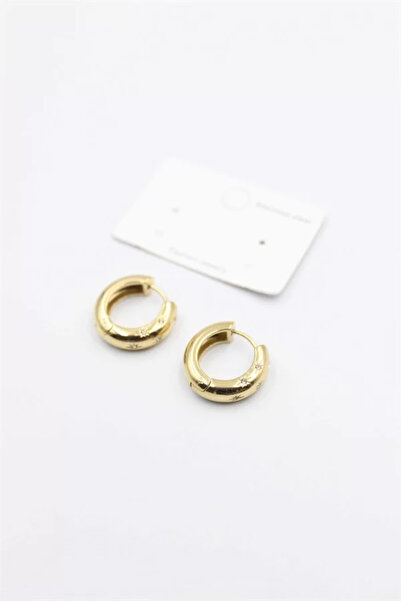 OEM Jewelled Hoop Earrings - Gold