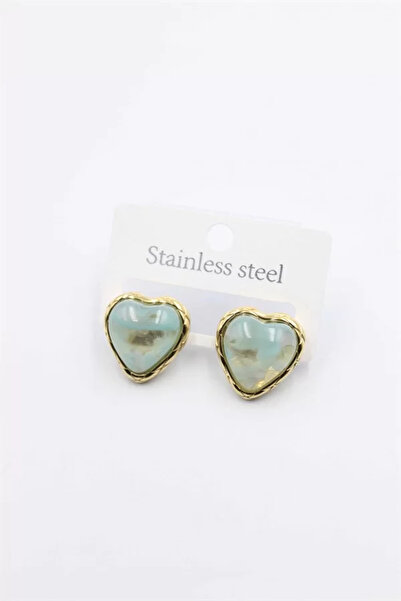 OEM Heart Earrings - Turquoise